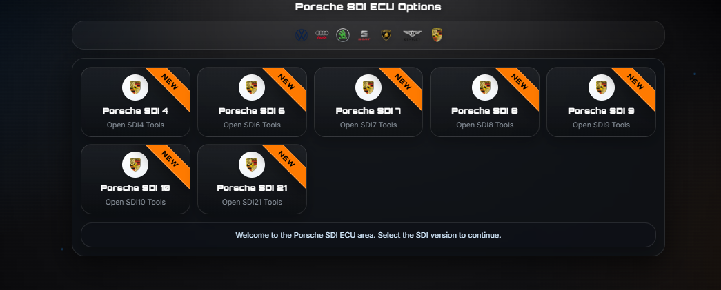 Porsche SDI ECUS